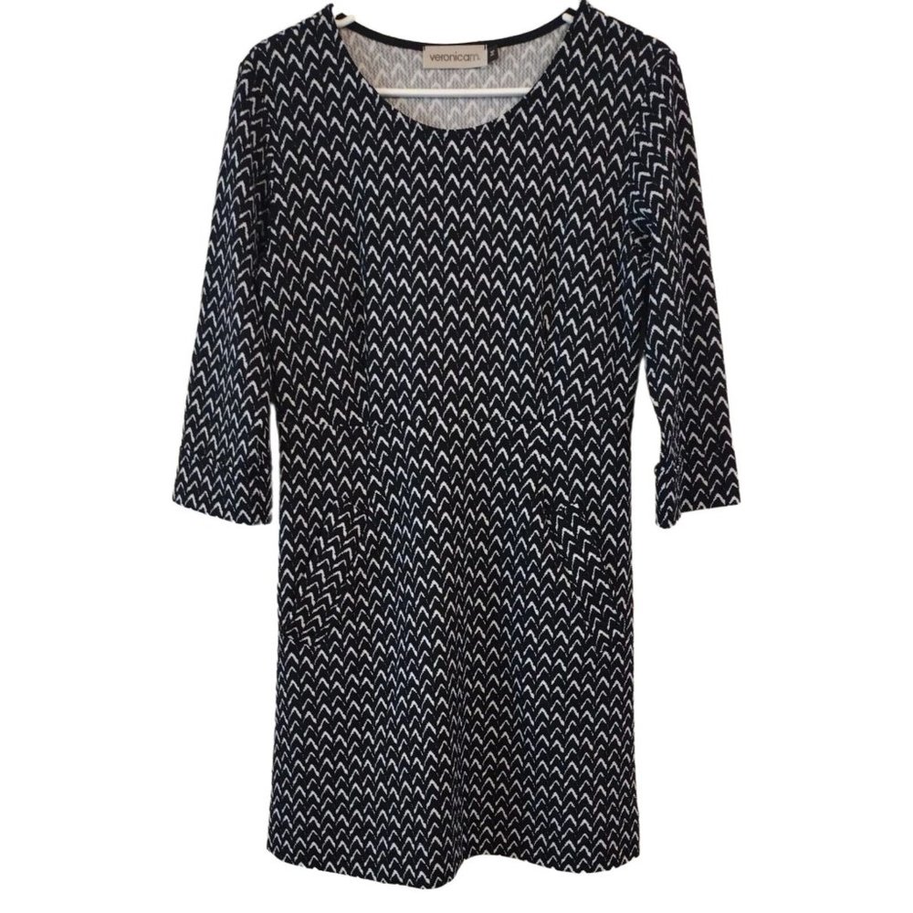 Veronicam Womens Medium Midi Three Quarters Sleeves With Pockets Vintage Dress